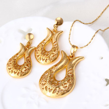 61404 Xuping wholesale gold jewellery designs with weight and price personalized brass jewelry set